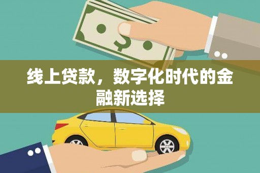 迪庆线上贷款，数字化时代的金融新选择