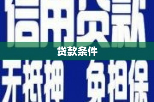 卓溪贷款条件