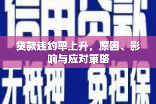 黄陂贷款违约率上升，原因、影响与应对策略