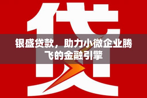 禅城银盛贷款，助力小微企业腾飞的金融引擎