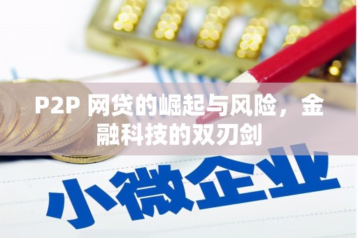 资中P2P 网贷的崛起与风险，金融科技的双刃剑