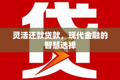 大朗灵活还款贷款，现代金融的智慧选择